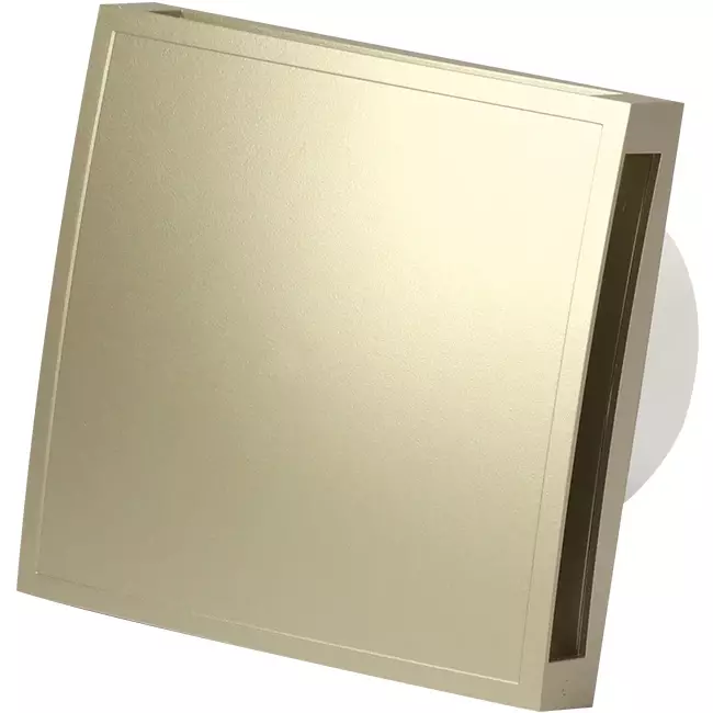 Badeværelsesventilator Ø 100 mm guld – design T100G