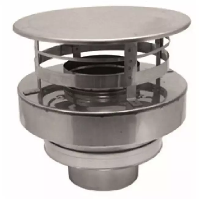 Koncentrisk diameter 130 - 200 mm hætte I316L/I304 (D0,5/0,5) (ekskl. indvendigt rør af tætningsgummi)