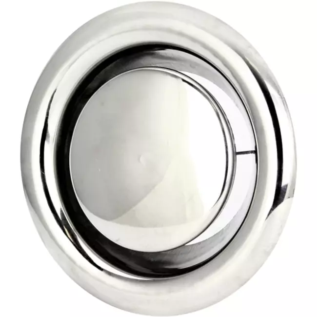 RVS ventilatie afvoer ventiel Ø 80 mm met montagebus - DVS080Y/1