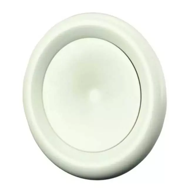 ventilationstilførselsventil metal Ø 80 mm RAL 9010 RAL 9010h fjederclips - DVSC-P080