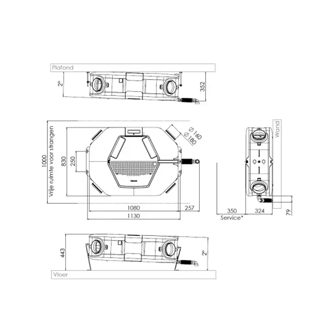 Orcon WTW loftsenhed HRC-360-OptiAir