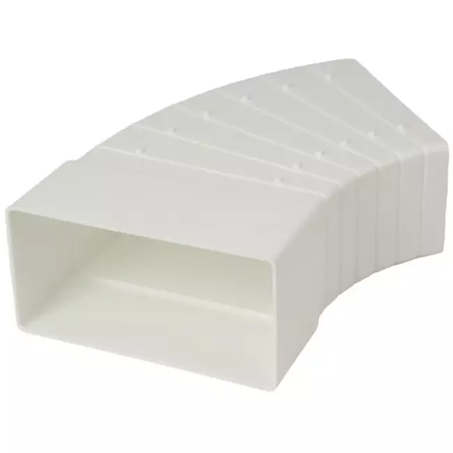 Rektangulær, plastik, vandret, 15-60° bøjning, 110 x 55 mm – KLH15-60