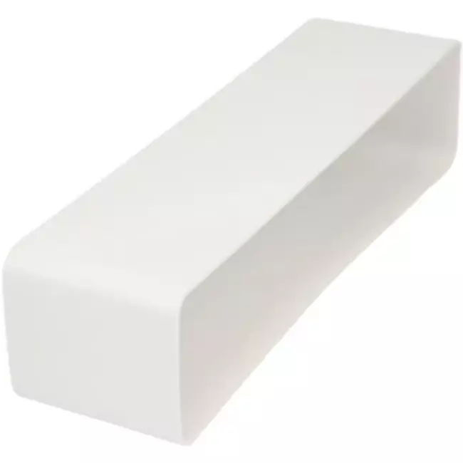 Plastforbindelsesmuffe firkantet 220x90 mm - KSF29