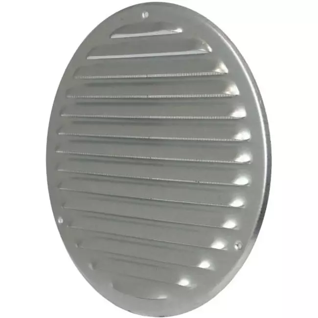 Ventilationsrist i metal rund Ø 125mm zink - MR125ZN