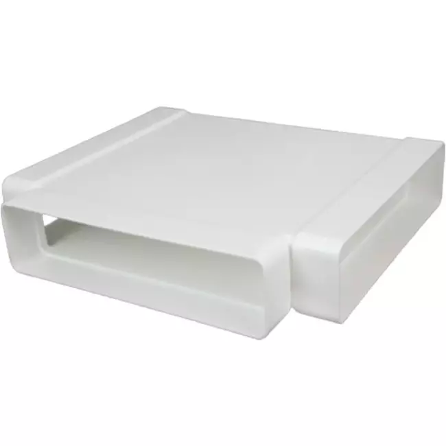 Rektangulært T-stykke i plast 220x90mm - KT29