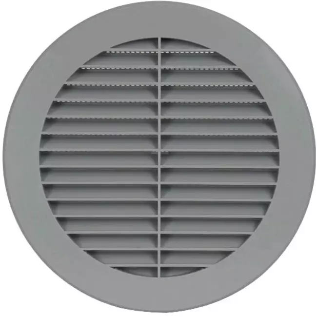 Ventilationsbladsgitter diameter: 150 mm grå - VR150P