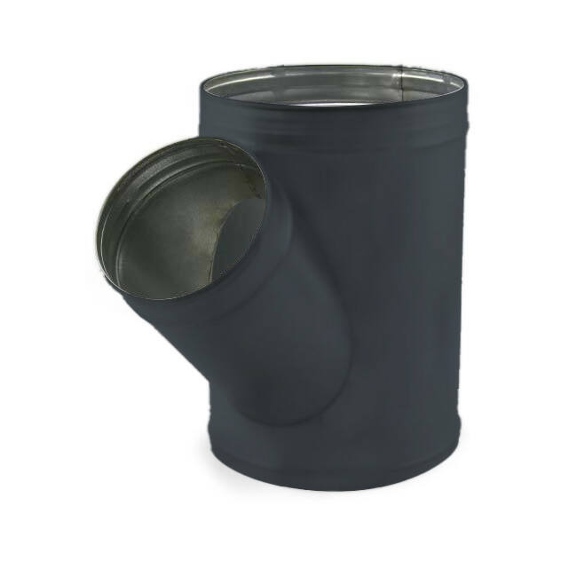 Spiro t-stykke 250 mm diameter 200 mm (45 grader) (sendz. galvaniseret) RAL7016
