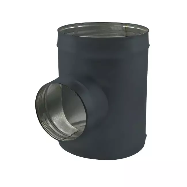 Spiro t-stykke diameter 160 mm - 160 mm (90 grader) (sendz. galvaniseret) RAL7016