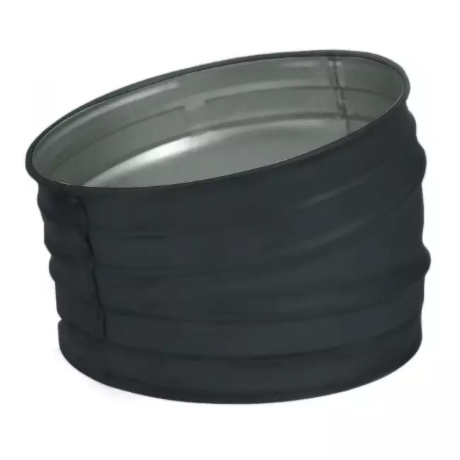 Spiro-bøjning 160 mm 15 grader (sendz. zinkbelagt) RAL7016