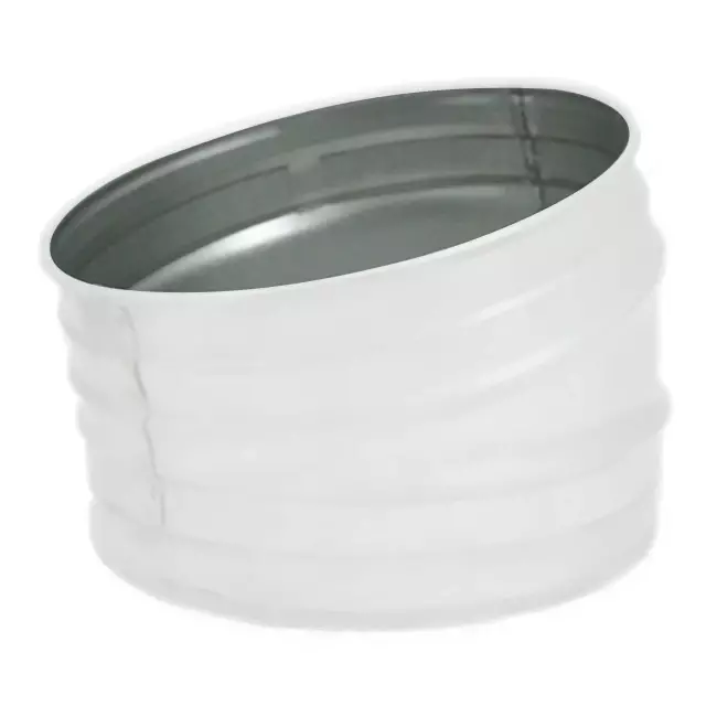 Spiro-bøjning 125 mm 15 grader (sendz. zinkbelagt) RAL9010