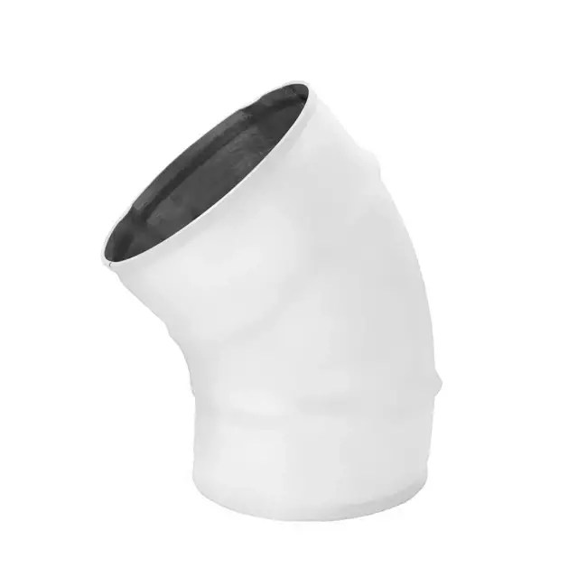 Spiro-bøjning 150 mm 45 grader (sendz. zinkbelagt) RAL9010