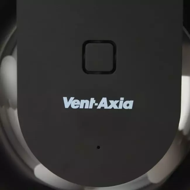 Svara badeværelsesventilator med timer, fugt- og lyssensor, 100–125 mm (app-styret) SORT