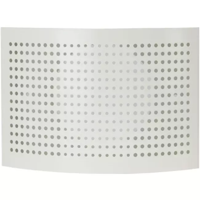 Ventilationsforsyningsventil Ø 125 mm med perforeret hætte til vægmontering HVID - DTQA125