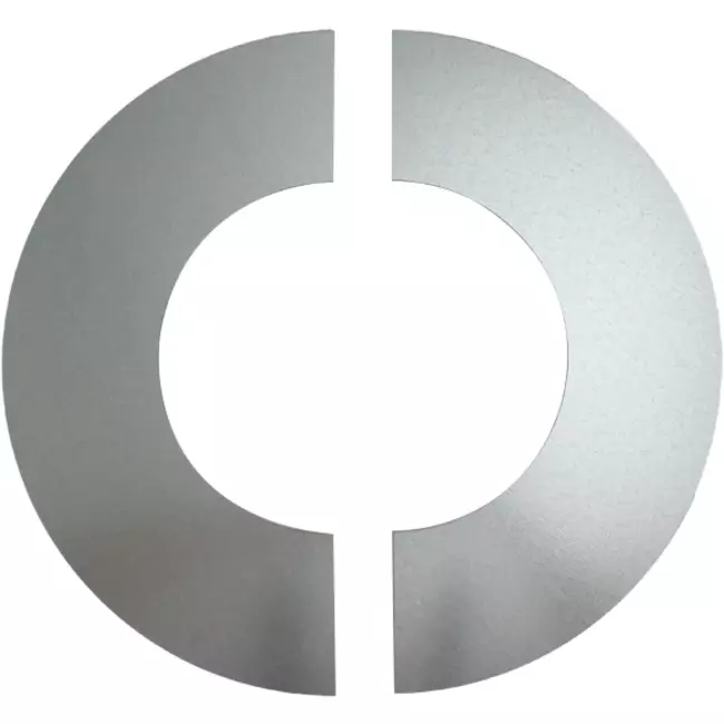 Dækroset Ø150 mm, galvaniseret (2 dele)