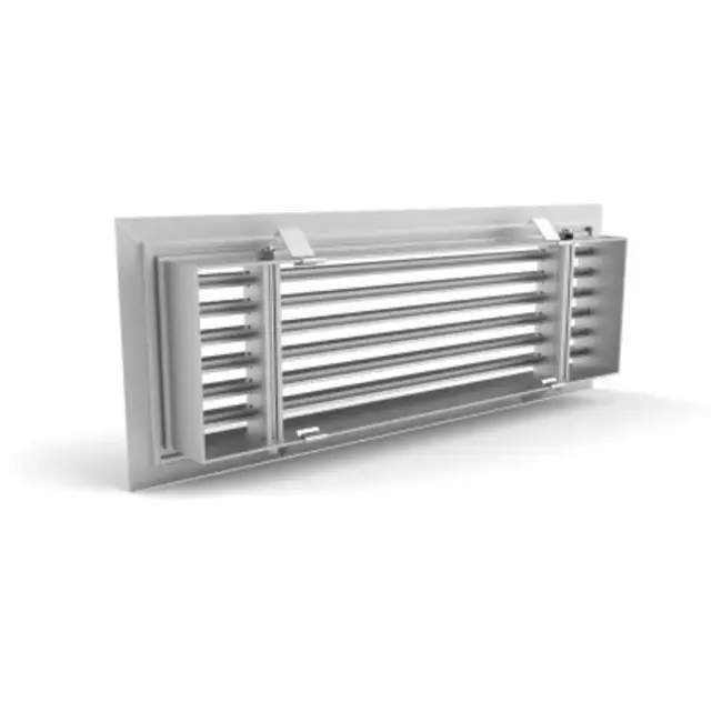 Stangrist til gulvmontering med fjederclips - 200x50 mm