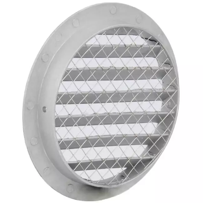 Udvendig luftvægrist i aluminium Ø 80 mm - MRA80