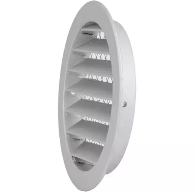 Udvendig luftvægrist i aluminium Ø 80 mm - MRA80