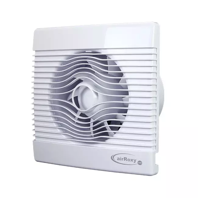 Badeværelsesventilator i hvid med fugtsensor og timer – Ø 150 mm (pRemium 150HS)