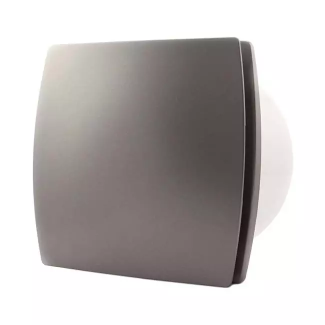 Badeværelsesventilator Ø 150 mm sølv – Design T150S