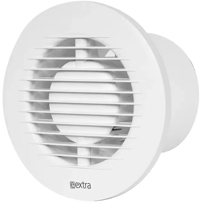 Rund badeværelsesventilator Ø 100 mm timer og fugtsensor – EA100HT