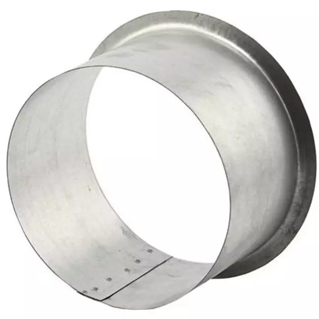 Galvaniseret ring med diameter 180 mm og højde 110 mm.