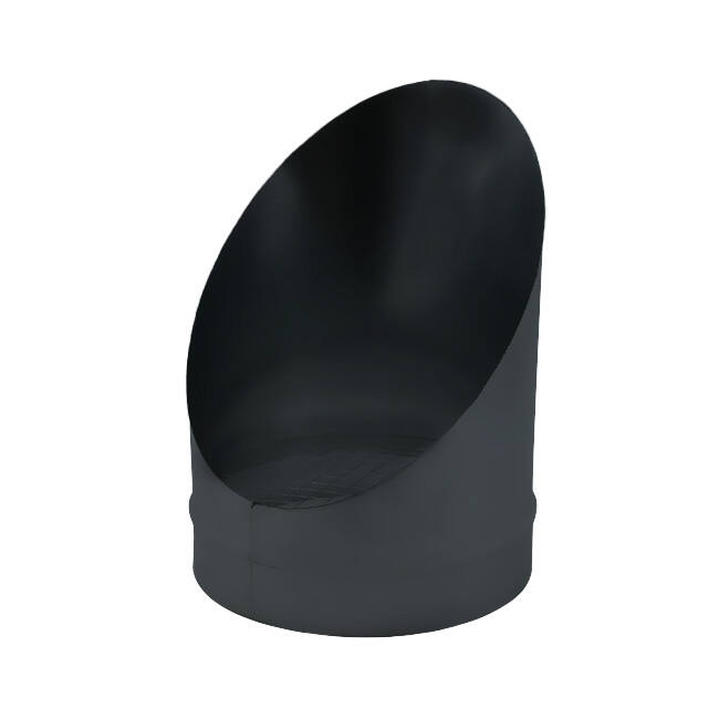 Rørdiffusor diameter 315mm 45 grader (Sendz. Verz.) RAL7016
