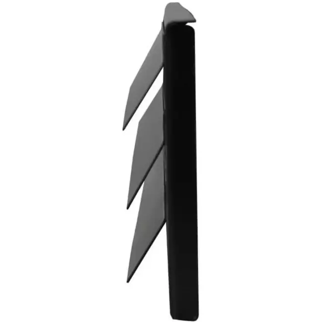 Udvendigt væggitter overflademonteret 300 mm x 100 mm SORT