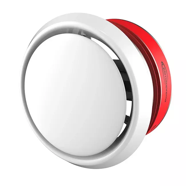 Brandspjæld cirkulært 125 mm med ventilationsventil - E-BFDC V EI120S D125