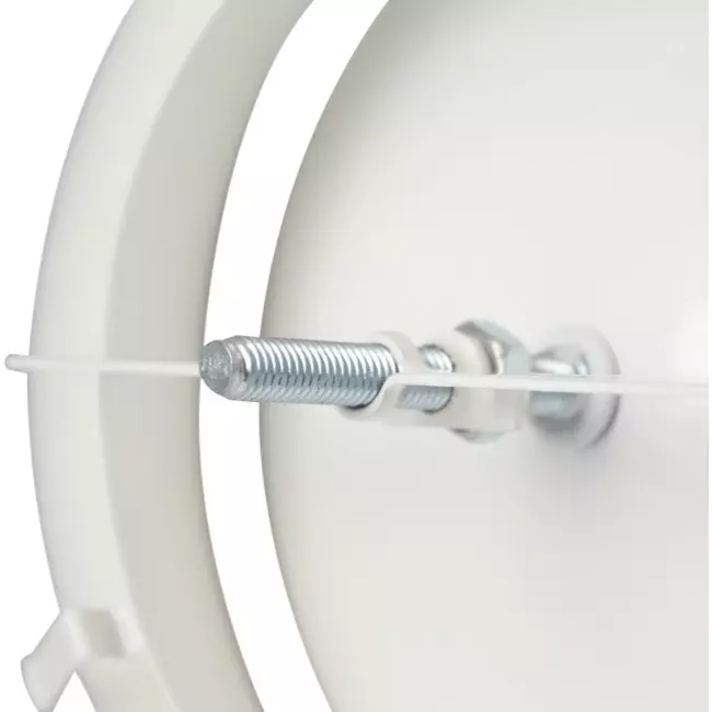ventilationstilførselsventil metal Ø 80 mm RAL 9010 RAL 9010h fjederclips - DVSC-P080