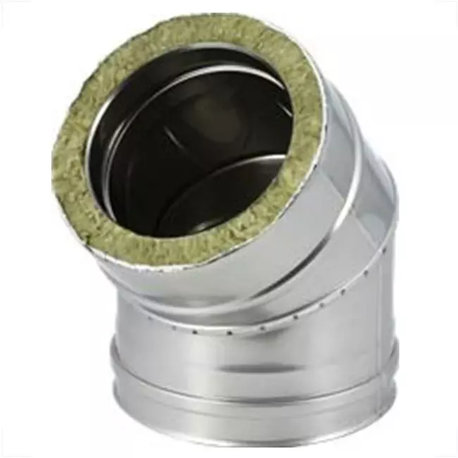 DW diameter 180 mm (180/230) bøjning 45 gr I316L/I304 (D0.5/0.6)