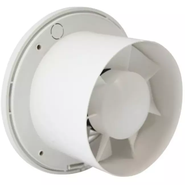 Rund badeværelsesventilator Ø 125 mm hvid – standard EA125