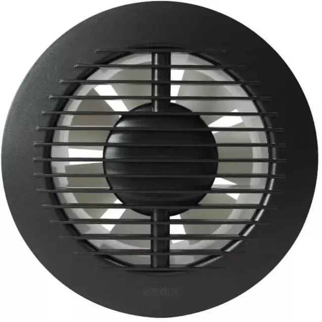 Rund badeværelsesventilator Ø 125 mm antracit – basic EA125A