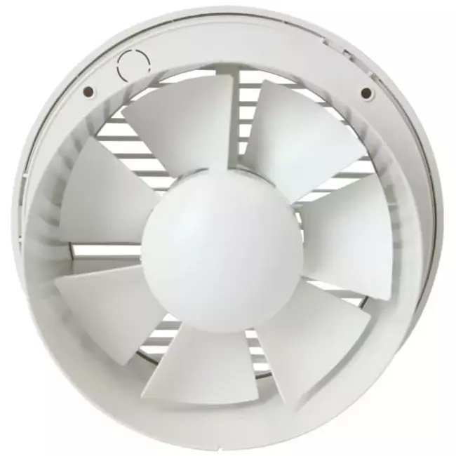 Rund badeværelsesventilator Ø 150 mm hvid – basic EA150