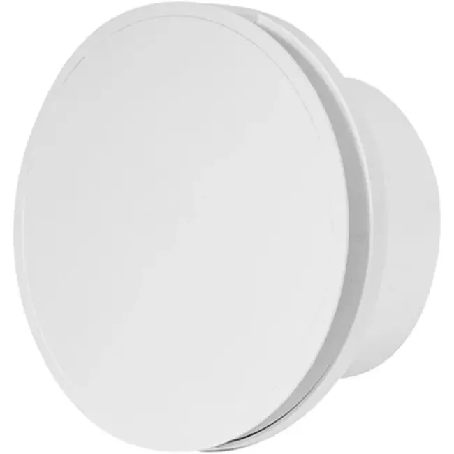 Rund badeværelsesventilator Ø 100 mm hvid – design EAT100