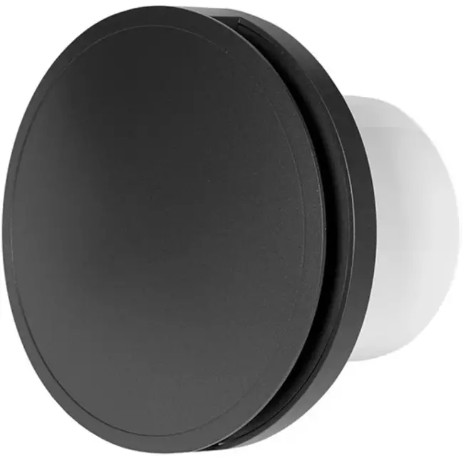 Rund badeværelsesventilator Ø 100 mm antracit – design EAT100A