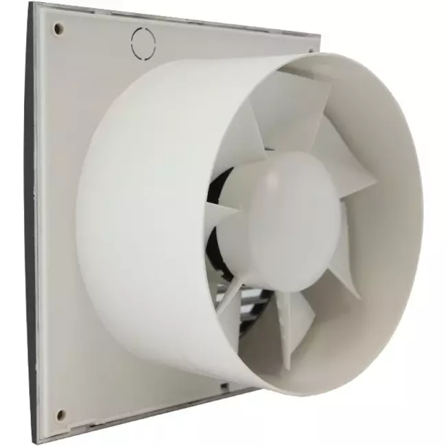Badeværelsesventilator Ø 125 mm antracit med timer – EE125TA