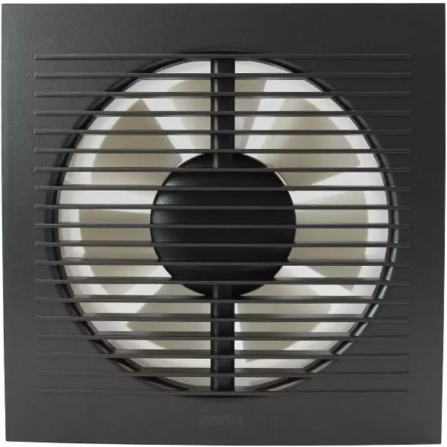 Badeværelsesventilator Ø 125 mm antracit med timer – EE125TA