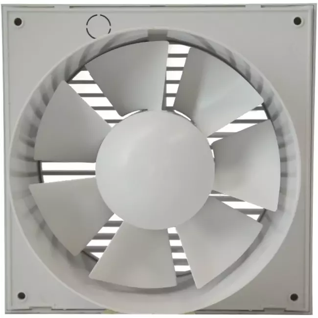 Badeværelsesventilator Ø 125 mm sølv med timer – EE125TS