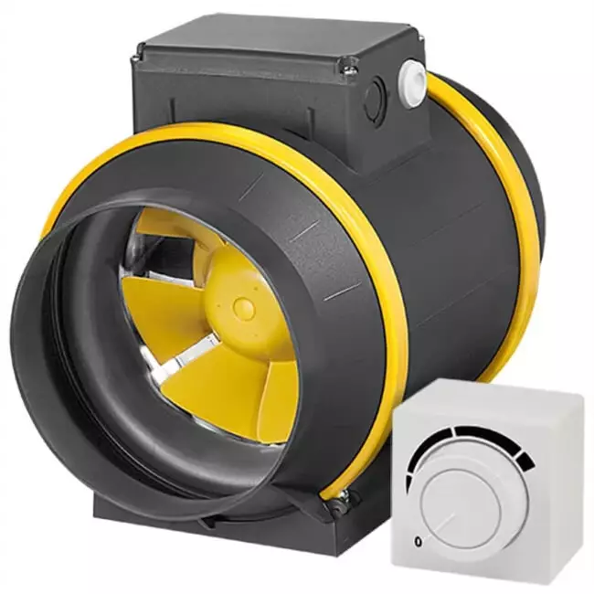 Ruck® ETAMASTER M-kanalventilator 600m³/h - Ø 150 mm + 3-trins kontakt