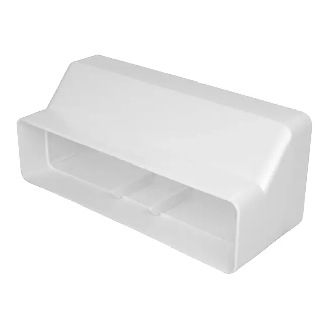 Rektangulær plastreduktion - 220x90 mm til 220x55 mm - KS29-25