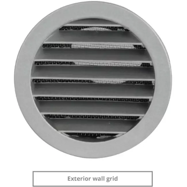 Isoleret facadeventil til naturlig ventilation med diameter 100 mm – SPK2-100