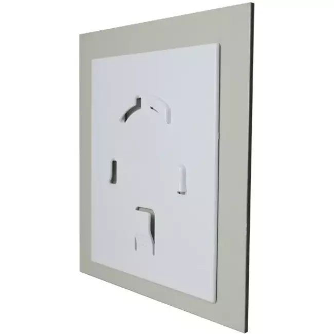 Air Roxy badeværelsesventilator med tilslutningsdiameter 125 mm med forsinket start og timer – frontpanel i guldpoleret aluminium