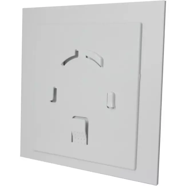 Badeværelsesventilator Ø 100 mm – frontpanel i blank hvid plast