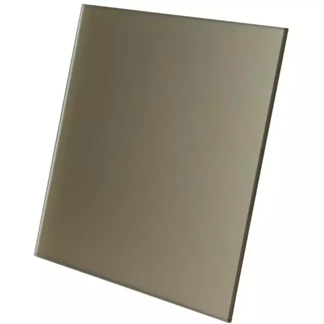Gitter 15x15 cm med farvet glasfront i satinguld