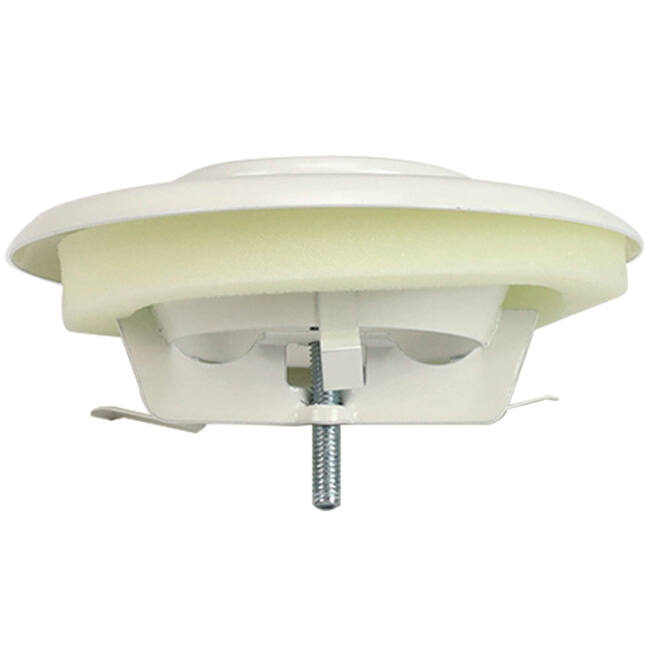 Ventilationsudstødningsventil i metal 160 mm med friktionsfjedre - DVS-C160 - RAL 9016
