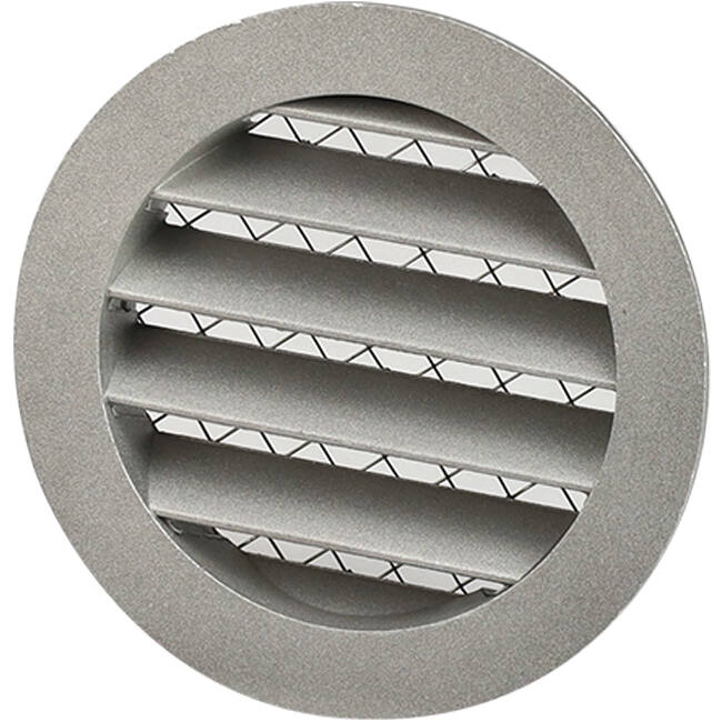 Vægdiffusor 160 mm udeluft aluminium - EL-A-RLP160