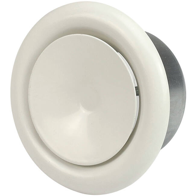 Ventilationsventil 200 mm metal - S-DVS200 RAL9010