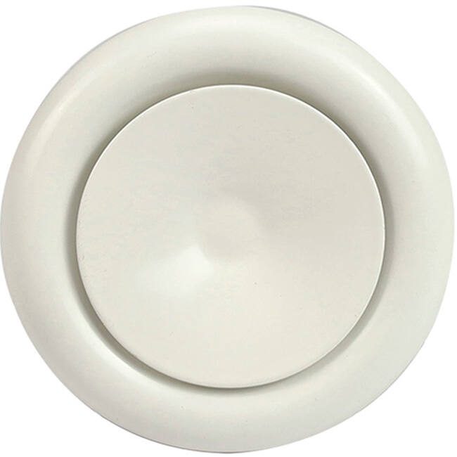Ventilationsventil 200 mm metal - S-DVS200 RAL9010
