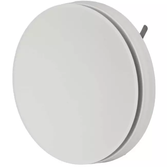 Ventilationsforsyningsventiler i plastik 125 mm RAL 9003 med friktionsfjedre - I-Valve Rondo 125