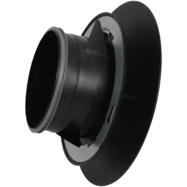 Imaginair RLV stor Ø 125 mm tilførsels- og udsugningsventil - monteringsfjedre - sort